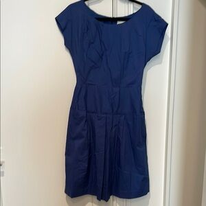 3.1 Phillip Lim Blue Sheath Dress with Cap Dolman Sleeves